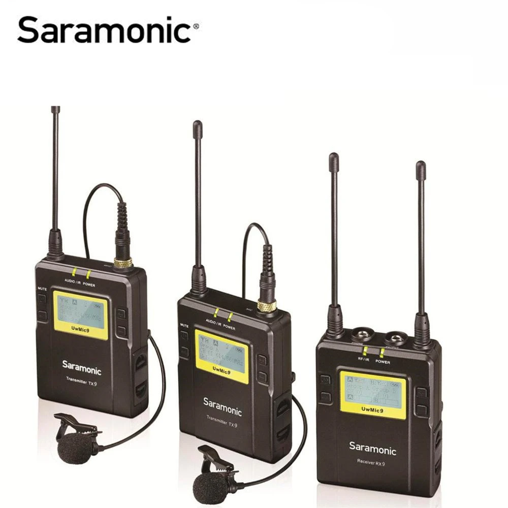 Беспроводной микрофон Saramonic UWMIC9 петличная микрофонная система для видеокамер Canon