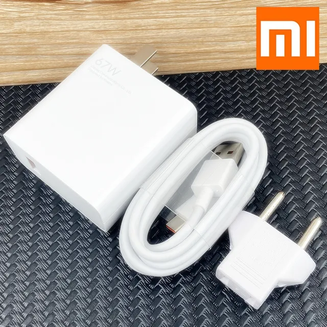 Original Xiaomi Mi 67W Turbo Fast Charger 5A USB Type C Cable for Xiaomi 11 Pro & Xiaomi 11 Ultra 36 Minutes Fully Charged EU Set With1.5mCable