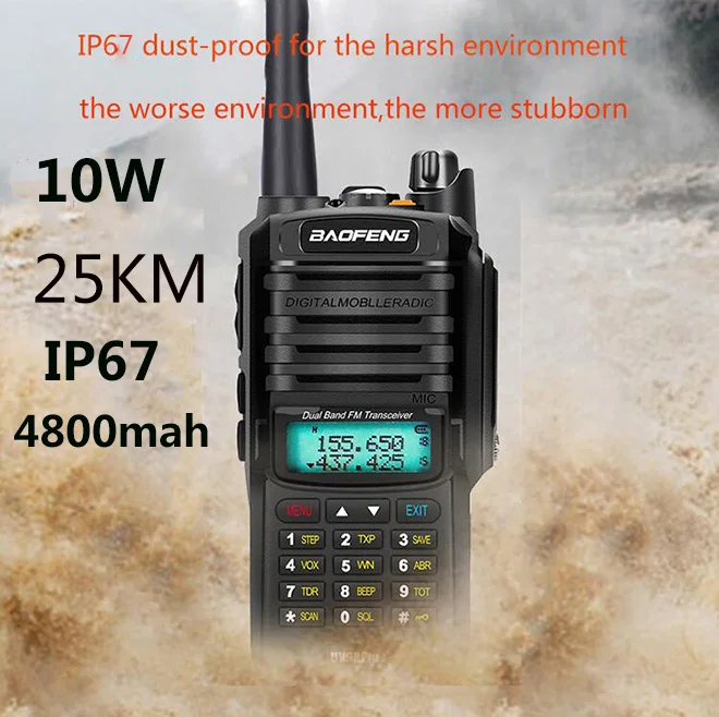 IP68 2020 обновление uv9r Baofeng UV 9R плюс 50 км иди и болтай walkie talkie “иди и 10W hf двухстороннее радио УКВ ham Радио долгосрочного CB радио|Рации|   | АлиЭкспресс
