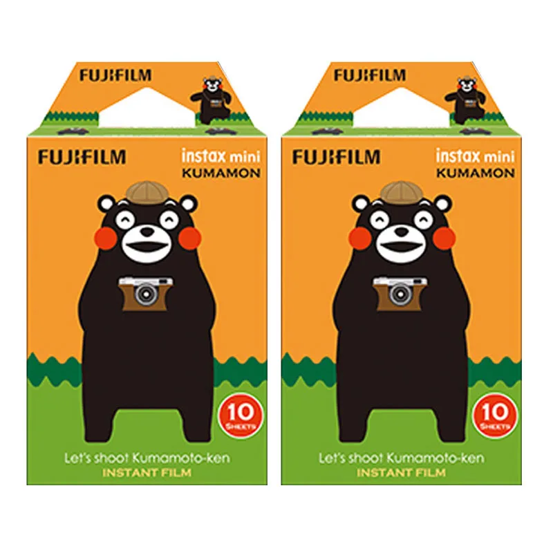 Fujifilm Instax Mini 8 Mini 9 пленка, двойной пакет FUJI мгновенные фотобумаги для мини 9 8 7s 70 90 25 камера SP1 SP2 Liplay принтер - Цвет: 20 Sheets Kumamon