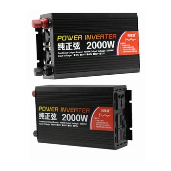

Inverter 12V 220V 2000W DC12V/24V/48V60VTo AC220V 110V 50HZ / 60HZ Pure Sine Wave Converter For Household DIY for car home