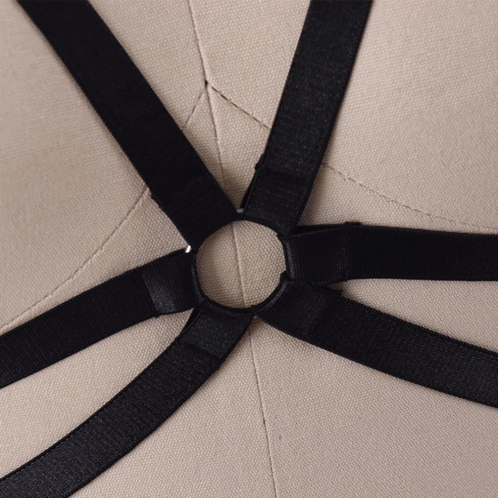 JLX.HARNESS Open Chest Bra Goth Sexy Lingerie Elastic Body Belt Punk Rave Bondage Body Harness Cage Crop Top Harness Bra