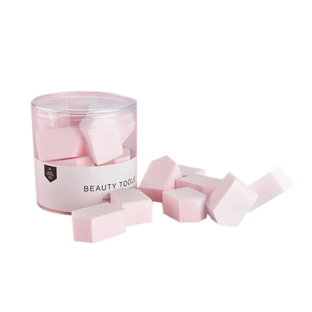 Розовый MAANGE 15 Macarons beauty яйцо желе губка слоеный прямоугольный дом слоеный влажный и сухой - Цвет: Розовый