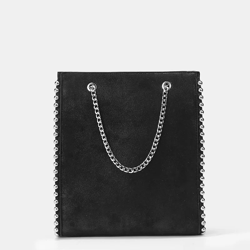 Rivet Ball Women Handbag 2019 Autumn and Winter New Tide Rivet Decoration Shopping Bag Tote Handbag Casual Shoulder Bag Chain Rivet Ball Women Handbag 2019 Autumn and Winter New Tide Rivet Decoration Shopping Bag Tote Handbag Casual Shoulder Bag Chain