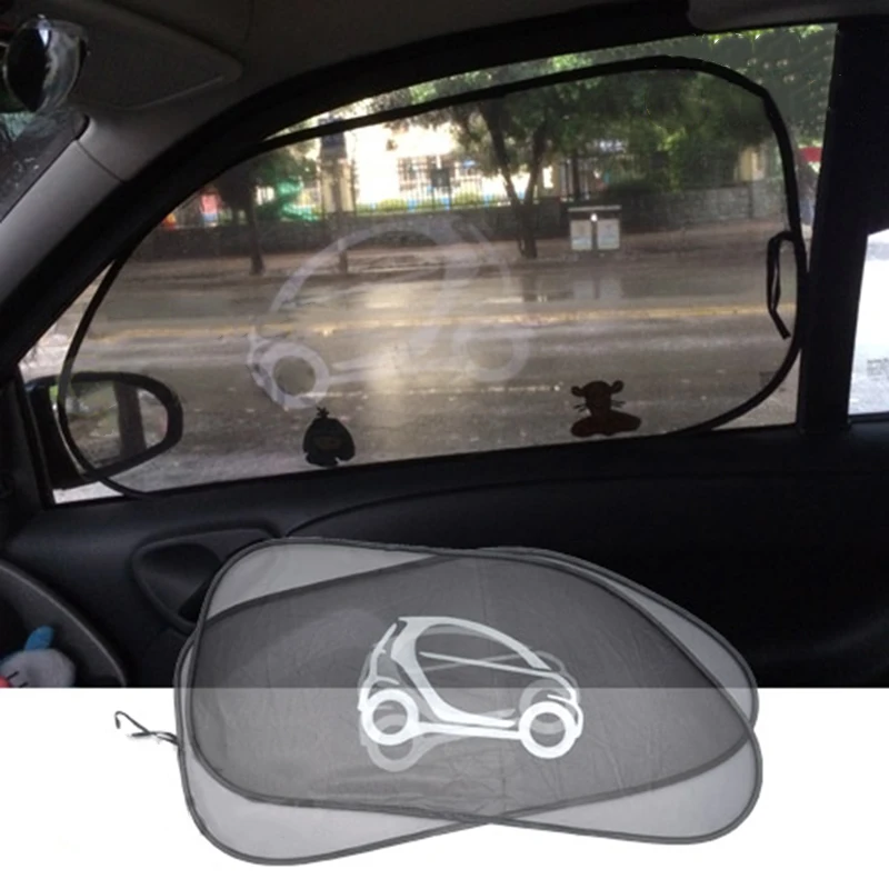 2pcs Window Side Sun Shade Car Styling Mesh Sunshade Interior Protector
