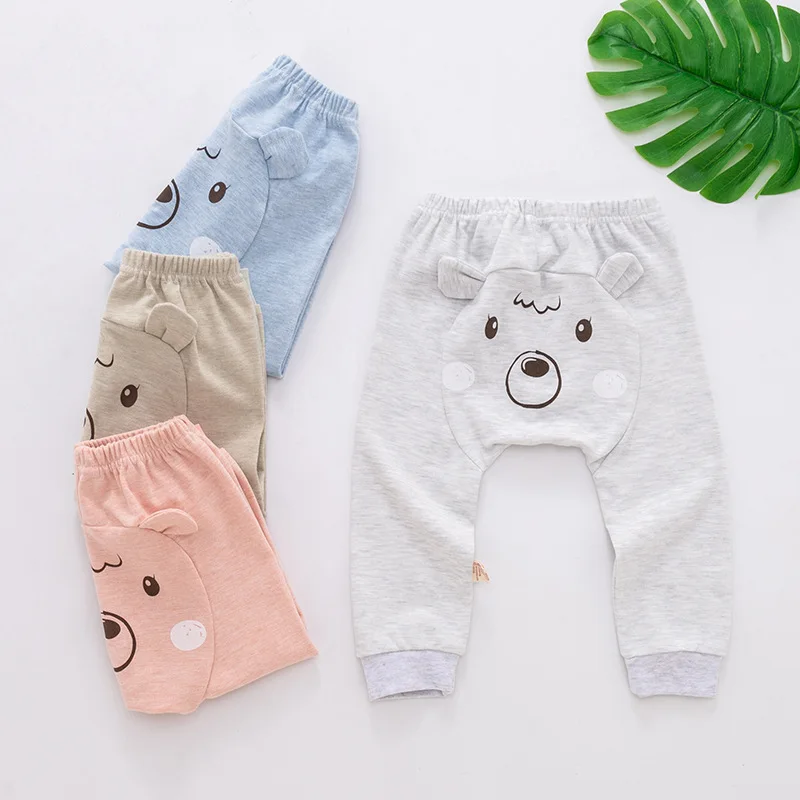 Bay yi/парча, стиль, для детей 1-4 лет, пояс с глубоким шаговым швом, хлопок и шерсть, большие штаны на подгузник, детские штаны-шаровары из чистого хлопка