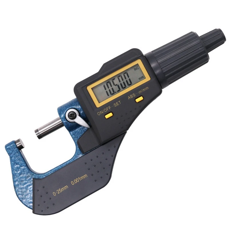 Outside Diameter Micrometer 0-25Mm High Precision 0.001 Electronic Digital Display Caliper Spiral Micrometer