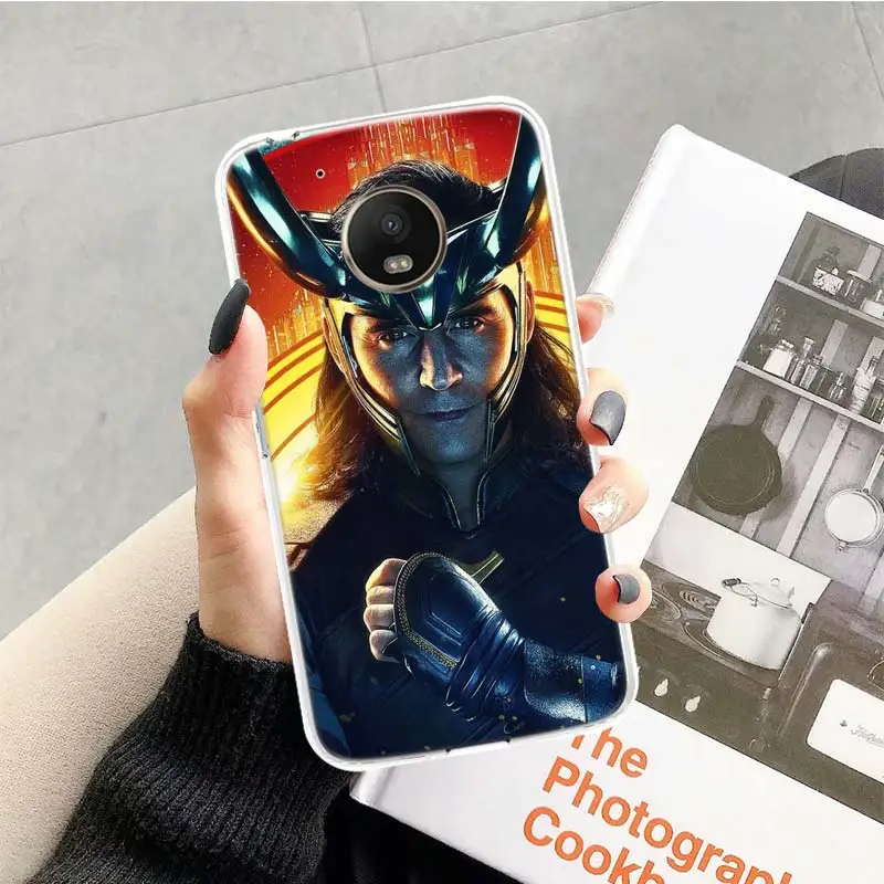TR230-3 Локи Тор чехол для Motorola Moto G7 G6 G5S G5 E4 плюс G4 E5 играть X4 Мощность TPU с рисунком индивидуальная крышка телефона - Цвет: TR230-3