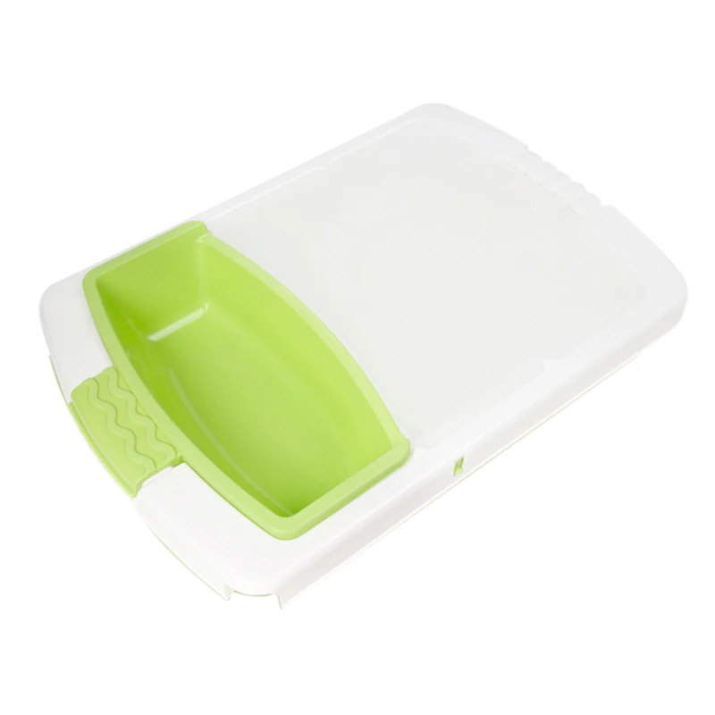 Fluorescent Green Plastic Cutting Board, Large Over Sink Strainer with Colander and Extra Long Extension, 3 in 1 Multifunctional Removable Choppin - Цвет: Fluorescent Green