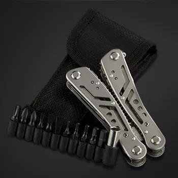 

Multi-function Pliers Tool Kit Set Nylon Pouch Nice Combination Stainless Steel Folding Knife Pliers for Camping Household
