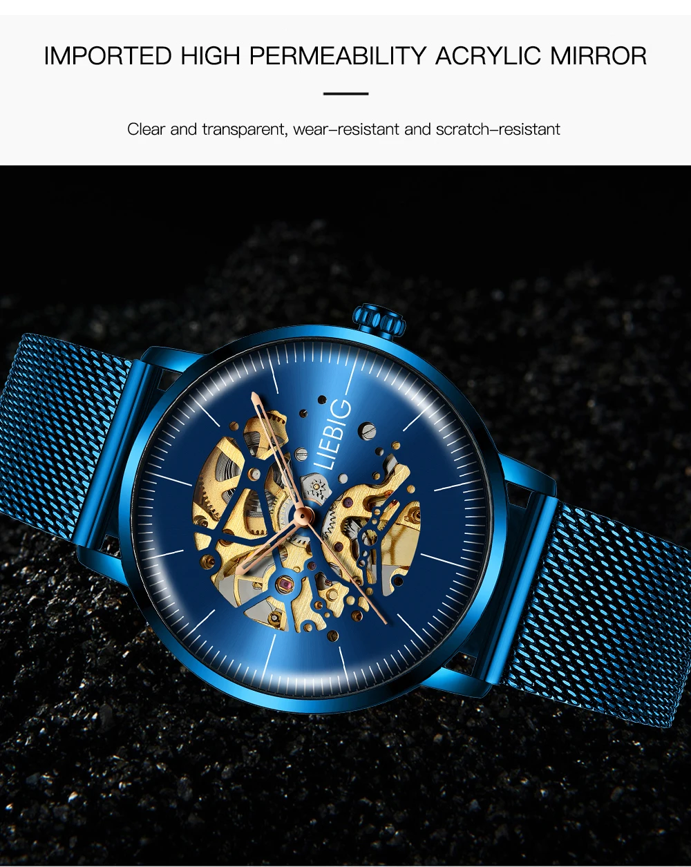 LIEBIG L3001 Horloge водонепроницаемые кварцевые мужские Horloge Mannen повседневные Datum Klok Mannelijke Lederen Riem деловые Horloge Relogio