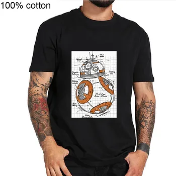 

Newest 2020 Fashion BB R2 funny design Men T-Shirt Short Sleeve Star Wars Hipster Tops Summer Droid Printed Best gift Tees