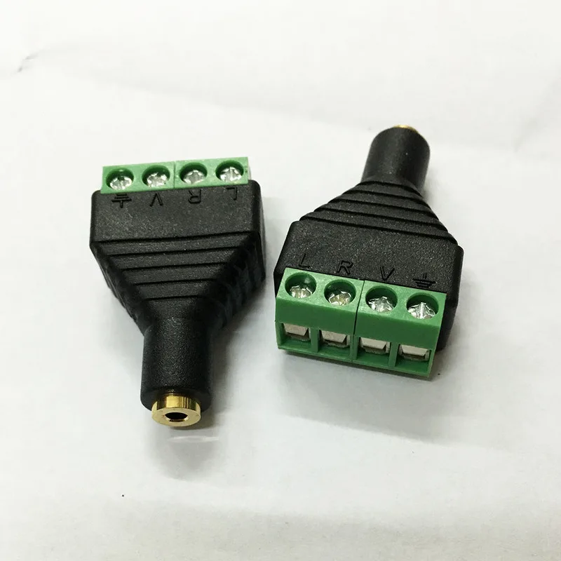 1Pcs CCTV BNC Connector DC Power Plug Male Female