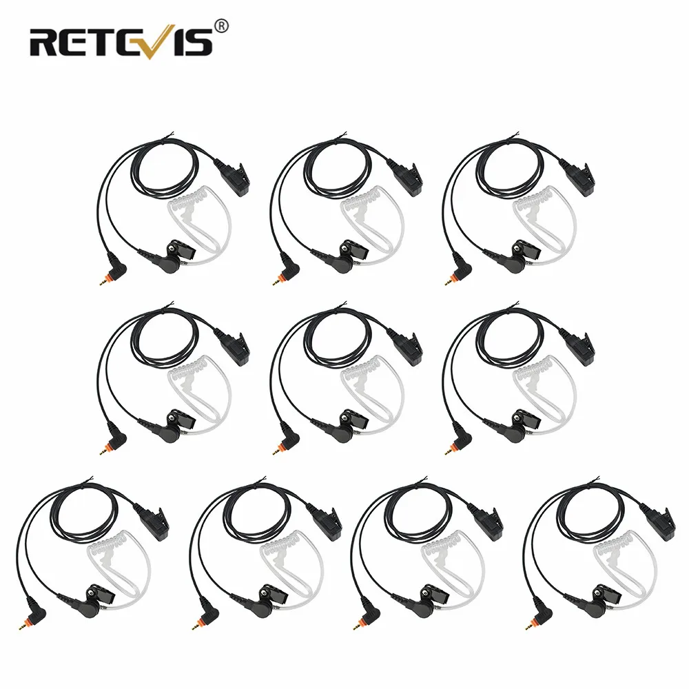 

10pcs MIC Speaker PTT Earpiece Earphone Headset for Motorola Radio SL7550 SL4000 SL1K MotoTRBO Ham Radio Walkie Talkie C2235A
