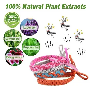

12Pcs Mosquito Repellent Bracelet Set, Anti-Mosquito Sticker Set Insect Repeller