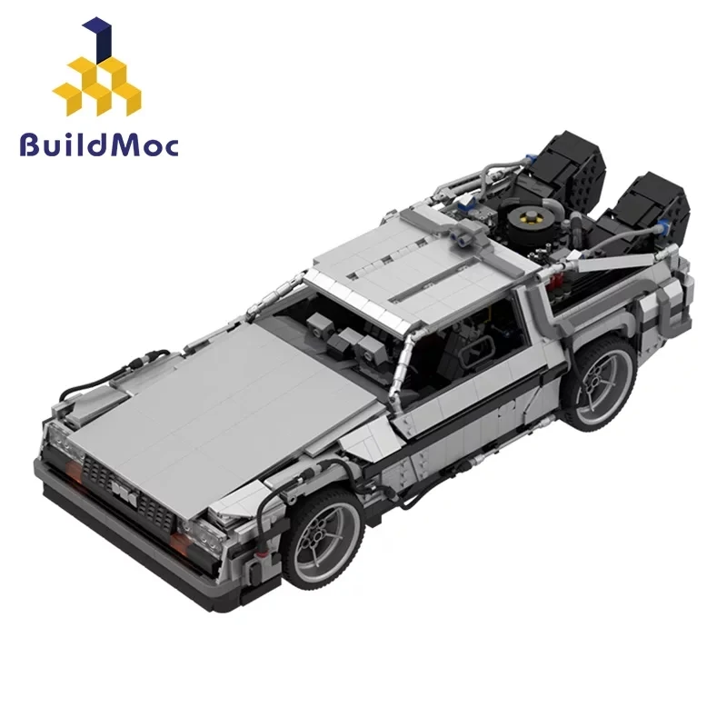 Buildmoc back to the future 1985 technical car time machine race car