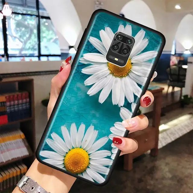 Summer Daisy Sunflower Floral Case For Xiaomi Redmi Note 10 Pro Max 9 8 7 Cover For Redmi K40 Pro Plus 9 Power 9A 9C 9T Shell B07