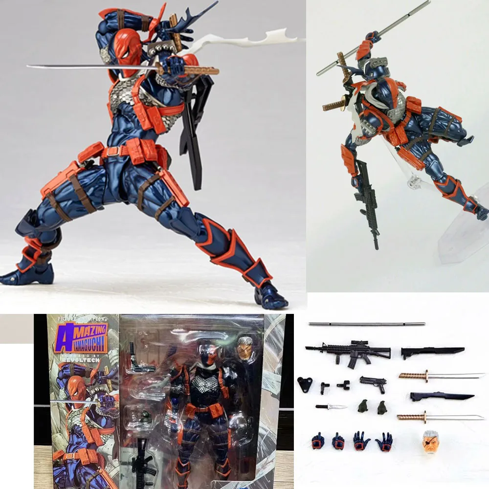 Yamaguchi Revoltech Deathstroke Росомаха Дэдпул гамбит Магнето Бэтмен Капитан Америка Гвен паук Железный человек фигурка игрушка - Цвет: H In Retail Box