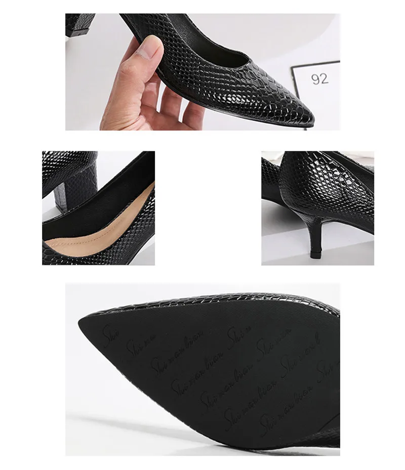 2020 Spring Summer New Slip On Pumps Women's Shoes Sexy Pointed Toe Office Ladies Work Shoes Small High Heels Female Pumps Shoes (6)
