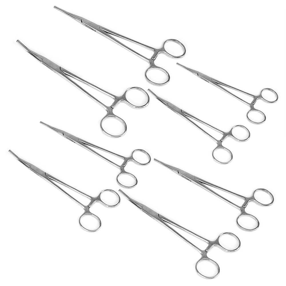 

NICEYARD Hemostatic Forceps Pet Hair Clamp Hand Tool Fishing Locking Pliers Epilation Tools Curved/Straight 14cm 16cm 18cm 20cm