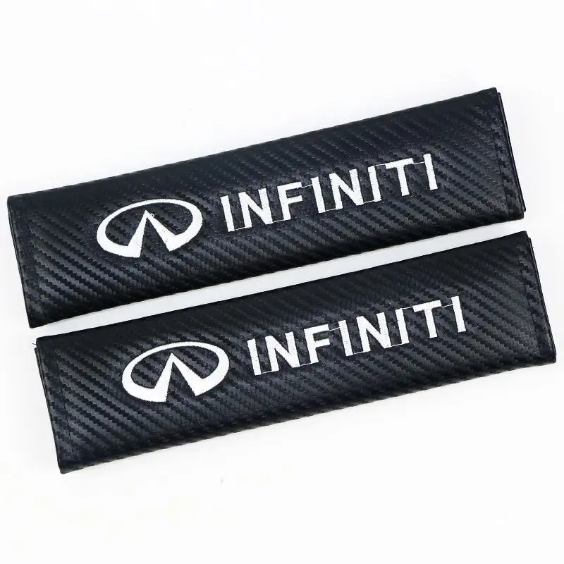 

Car Safety Belt Shoulder Pad Cover Modified Carbon Shoulder Pad Carbon Fiber Pattern Seat Belt Jacket Infiniti infinit