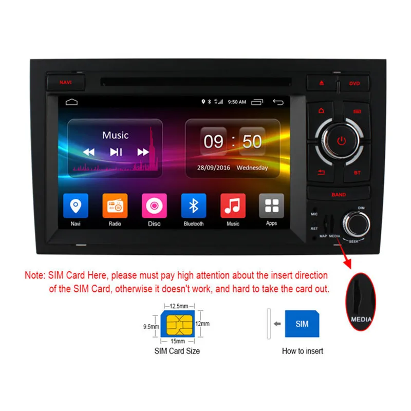 1024 Octa Core 2GB RAM Android 6 0 Автомобильный DVD плеер для Audi A4 2002 2007 Seat Exeo 2009 2012 радио GPS