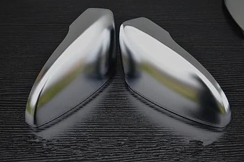 

Matte Chrome Rear View Side Mirror Cover ABS Lane Assist Mirror Cap Housing for VW Passat B7 CC