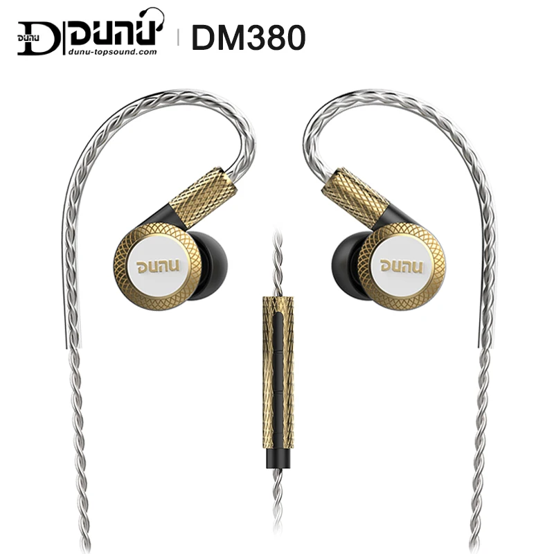 

DUNU DM380 Linearlayout Triple Titanium Diaphragm Driver In-ear Earphone HiFi Active Crossover with MIC/3 buttons Easily Driven