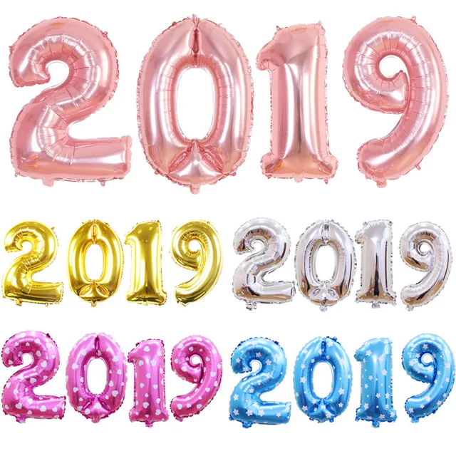 호일 생일 풍선 숫자 풍선 피규어, 웨딩 생일 파티 장식, 아이 풍선 생일