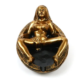 

Resin Ashtray Personalized Gift Home Decoration Resin Skull Beauty Ashtray