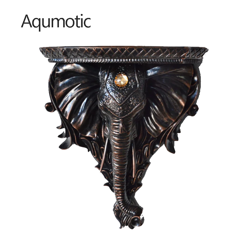

Aqumotic Good Elephant Shelfs Brackets for Wall Decoration Book Bookshelf Plant Vase State Storage Shelf Decor