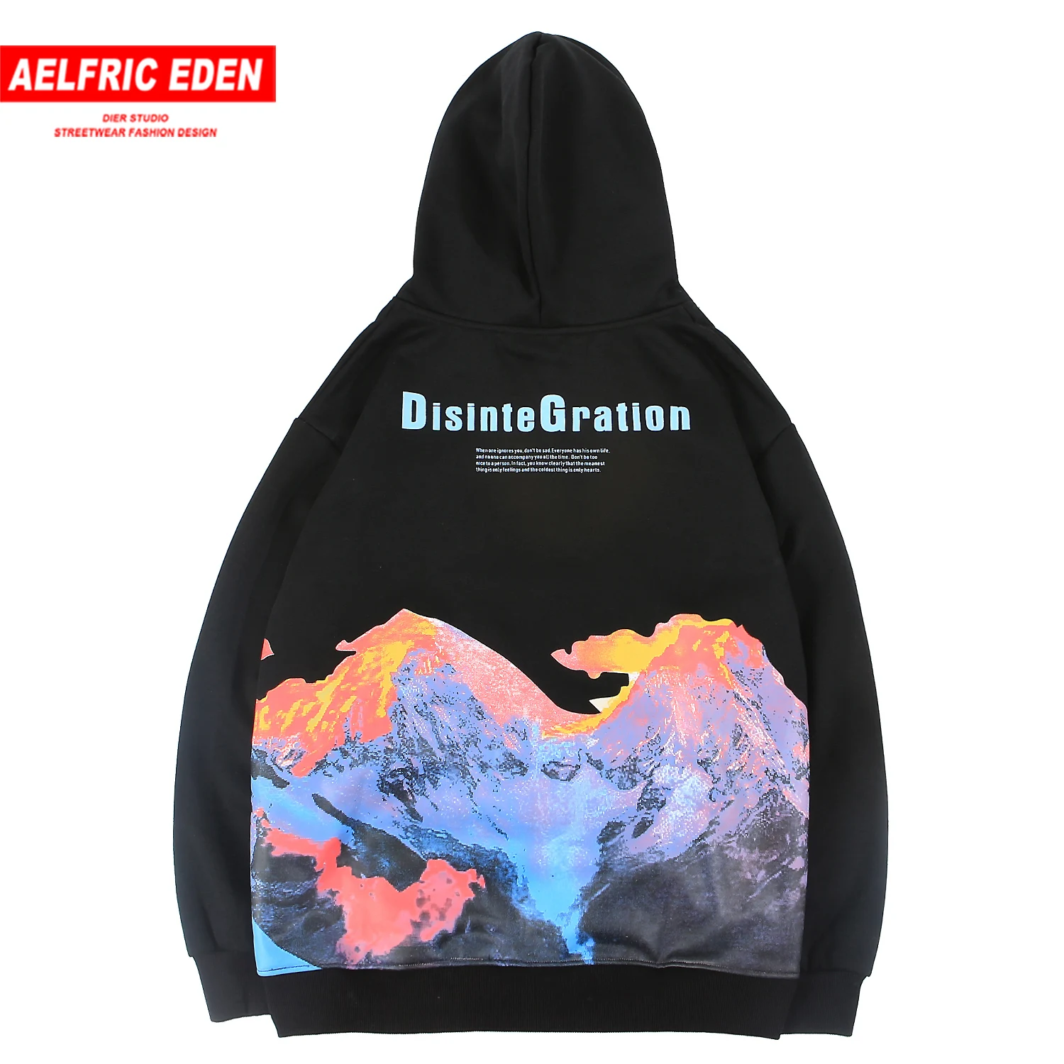 

Aelfric Eden Mountain Printed Thick Men Hoodie 2019 Harajuku Streetwear Casual Cotton Pullover Fashion Hip Hop Hooded Sweatshirt
