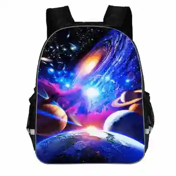 

New School Bags for Boys Girls Starry Night Print Women Fashion Backpack Schoolbag 11-16inch Children Student Book Bag Mochila