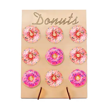 

Wooden Donut Display Stand Donut Wall Stand Decoration Stand Donut Treat Stand Donut Shelf Sweet Gift Party Doughnut Practical