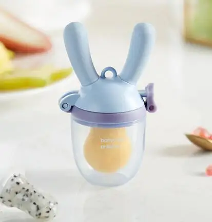 Babycare силиконовый детский успокоитель младенцев Соска-пустышка для детей ясельного возраста, еда, фрукты, пустышка для кормления ребенка - Цвет: Синий