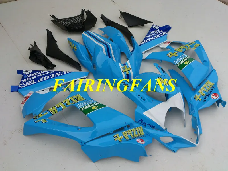 На заказ форма для литья обтекатель КУЗОВ для GSXR1000 07 08 GSX-R GSXR 1000 K7 2007 2008 синий обтекатели комплект боди+ подарки SK26