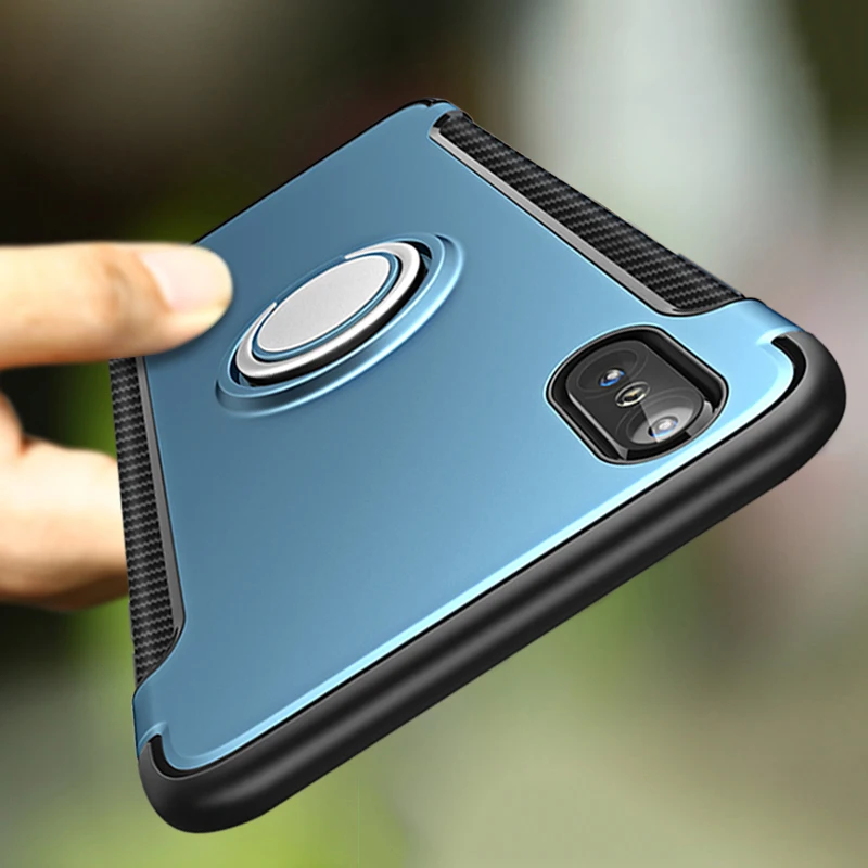 Высокое качество магнитный автомобильный держатель чехол для iPhone X 7/8 Plus чехол 360 Вращающийся на палец чехол для телефона с кольцом N