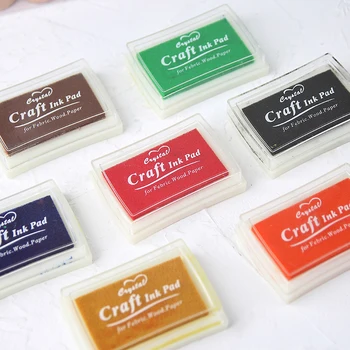 

1 Pcs Kawaii Inkpad Scrapbooking for Choose Colorful Inkpad Fashion Crafts Ink pad Stationery School Supply Back to School