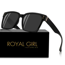 Королевские женские солнцезащитные очки, поляризационные,, модные, квадратные, оправа TR90, унисекс, очки, классические, плоское покрытие, негабаритные, ss544