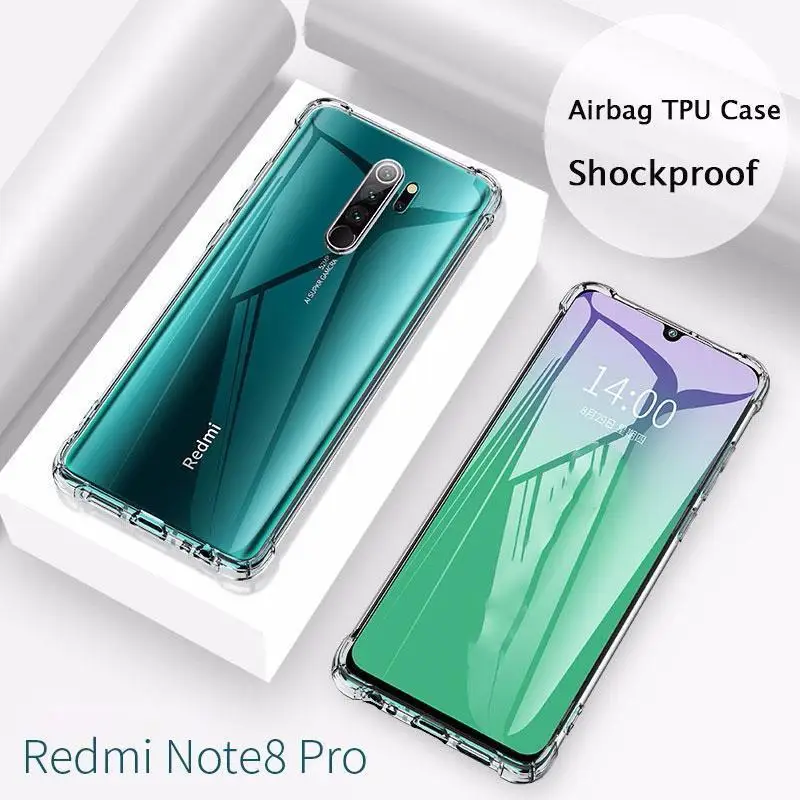 Для Xiao mi Red mi Note 8 Pro Чехол Силиконовый противоударный Красный mi 7 6 Note 7 6 5 Pro прозрачный защитный чехол для Xio mi 9t K20