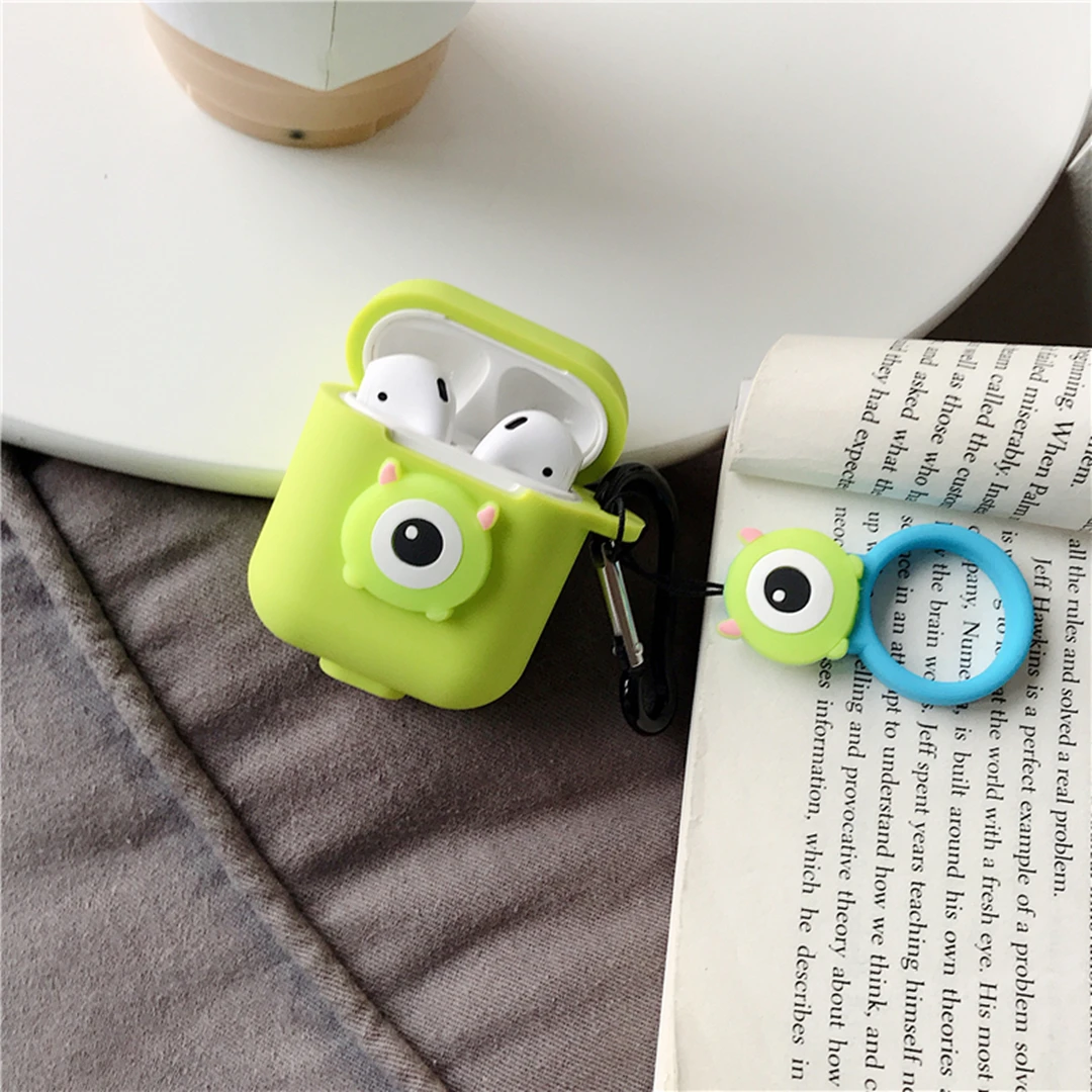 Горячая 3D милый Dumbo Минни Дейзи Беспроводная bluetooth-гарнитура силиконовый чехол для Airpods Earphne защитный противоударный Чехол Чехлы
