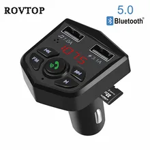 Bluetooth, беспроводной fm-передатчик, гарнитура, Bluetooth 5,0, автомобильный комплект, 3.1A, быстрая зарядка, двойное USB зарядное устройство, TF карта, Автомобильный mp3 плеер