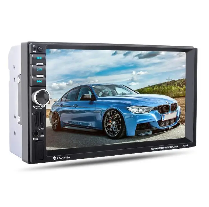 10pcs Universal 7 inch 2 Din Car Radio GPS Navigation 2Din Car Audio Stereo Auto Bluetooth 1080P FM Radio 7021G