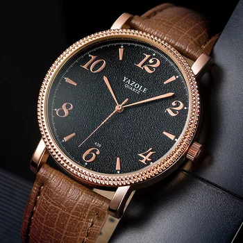 

Waterproof Leather Strap Ultra-thin Wristwatch Men Top Brand Luxury Famous Male Clock Quartz Watch Relogio Masculino