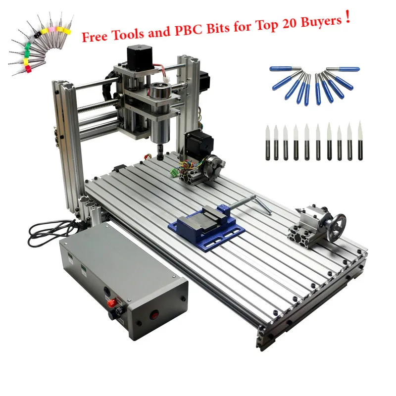 5 осей DIY CNC 3060 металлический деревообрабатывающий фрезерный станок с ЧПУ 5 осей гравировальный сверлильный и фрезерный станок