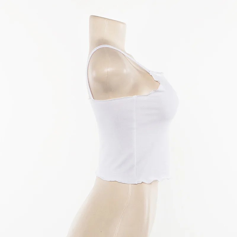 ArtSu женский белый сексуальный укороченный топ с принтом демона Camis Летние повседневные топы с открытыми плечами Cami укороченные Harajuku уличная ASVE20503
