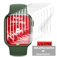 Protecteur d'écran HD, Film protecteur pour Apple Watch, 45mm 41mm 44mm 40mm 42mm 38mm (pas en verre trempé) iWatch série 8 7 6 5 4 3 Se 1