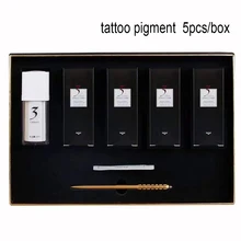 5 шт./кор. пигмент татуировки, Перманентный макияж, пигмент для татуажа(22 Цвета, по которым вы должны выбрать) для бровей/Eyeline/губы