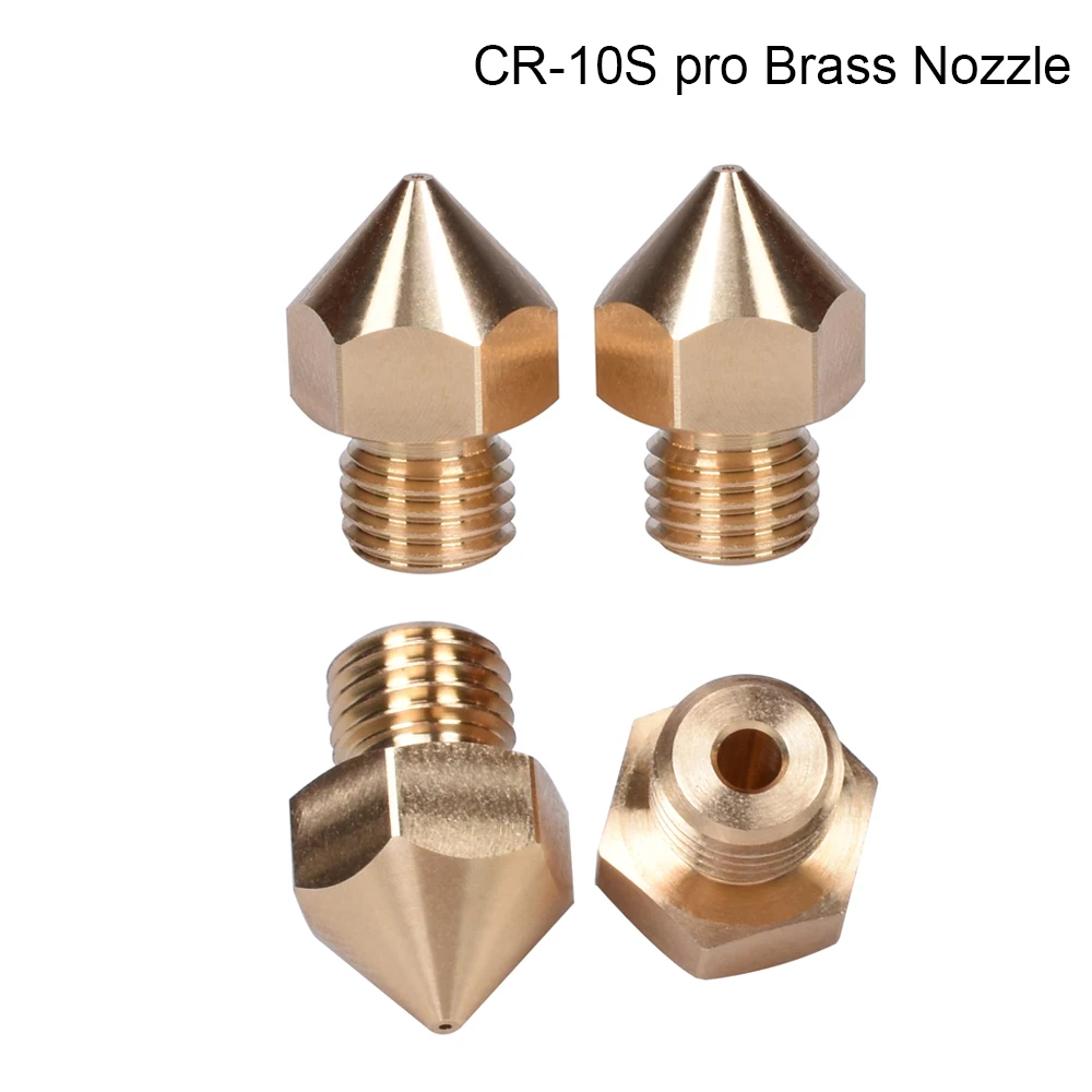 CR-10S pro латунная насадка 0,2/0,4/0,6/0,8 мм 1,75 мм нити J-head 3D-принтеры Запчасти для 3D-принтеры Hotend M6 нить экструдер