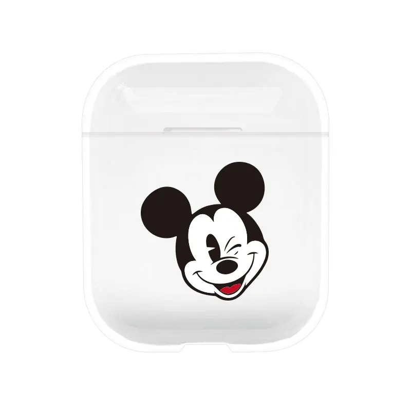 Милый мультяшный прозрачный чехол из поликарбоната для Airpods 2, беспроводная Защитная крышка для наушников, Противоударная коробка для Apple Air Pods, чехол для наушников - Цвет: 3